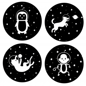 Space Animals Button Pack