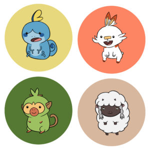Poke Gen8 Button Pack